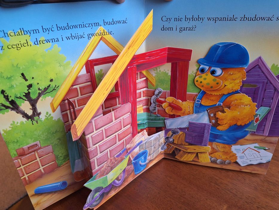 Książka 3D dla dzieci - Praca - ruchome obrazki - NAJTAniej !!!