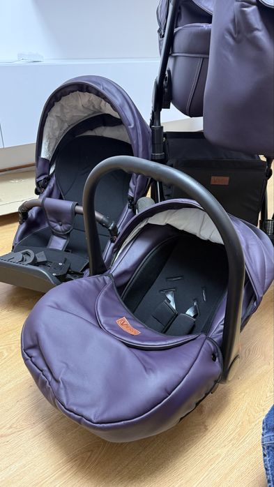 Коляска 3 в 1 Verdi Mocca фіолетова