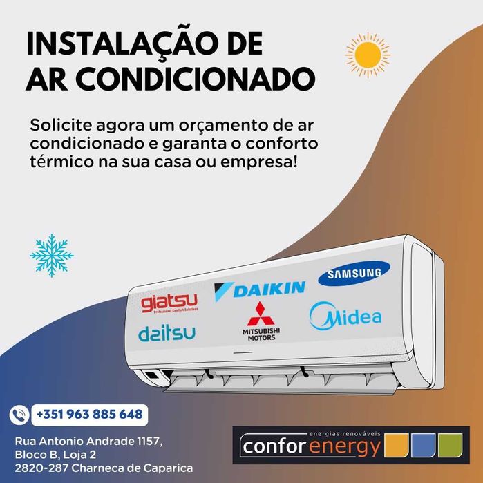 Venda e instalação de Ar Condicionado