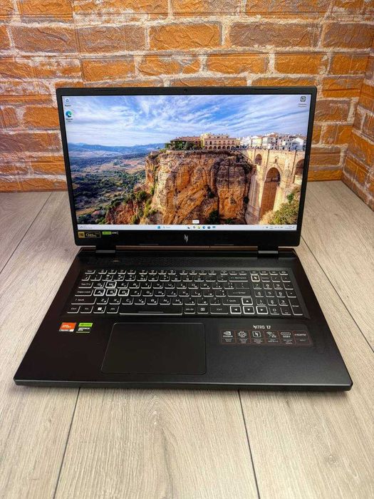 165Гц 17.3" ACER Nitro 17 AN17- 41 / r7 7840HS / RTX 4050 6gb / SSD - 1tb / RAM - 16gb DDR5 5600МГц