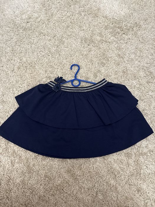Granatowa Spódniczka z oddzielną kokardką