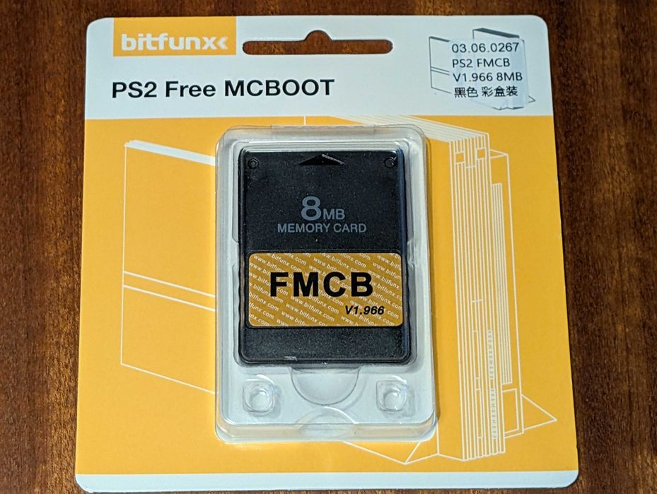 Cartão memória PS2, 8Mb, OPL