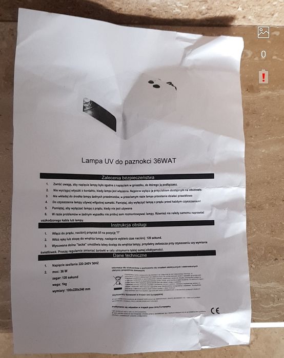 Lampa uv do paznokci 36W (NOWA)