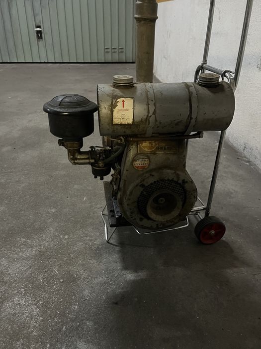 Motor de rega a gasolina ( reliquia ) em pleno a funcionar