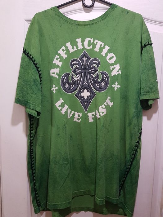 Винтажная футболка Аffliction, USA, размер ХL - наш 52-54