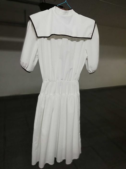 Vestido Branco com cinto