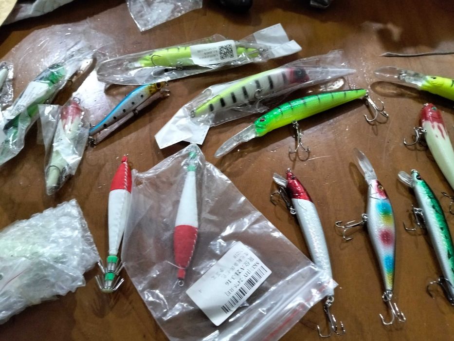 Amostras de pesca lote