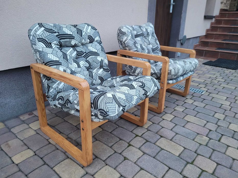 Vintage PRL Fotele - Lata 60 Skandynawski Design Modern