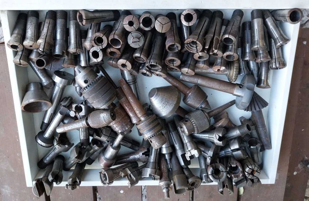 Schaublin SV102 & SV90 enorme Lote pinças W20 de torno Relojoeiro