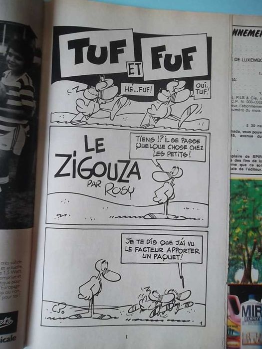 Revistas SPIROU em francês com suplementos.