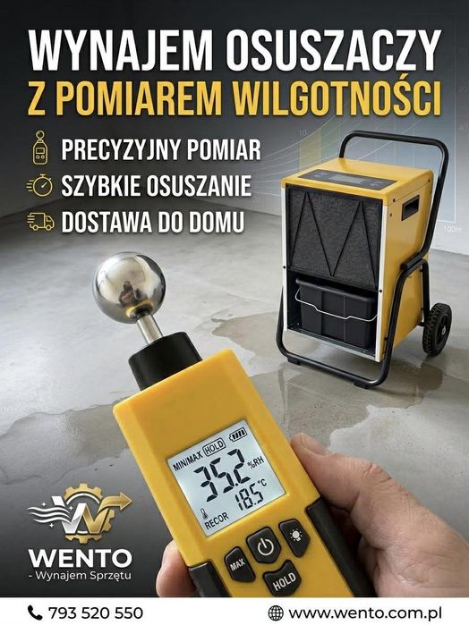 Osuszacz, wynajem osuszaczy po zalaniu , osuszanie