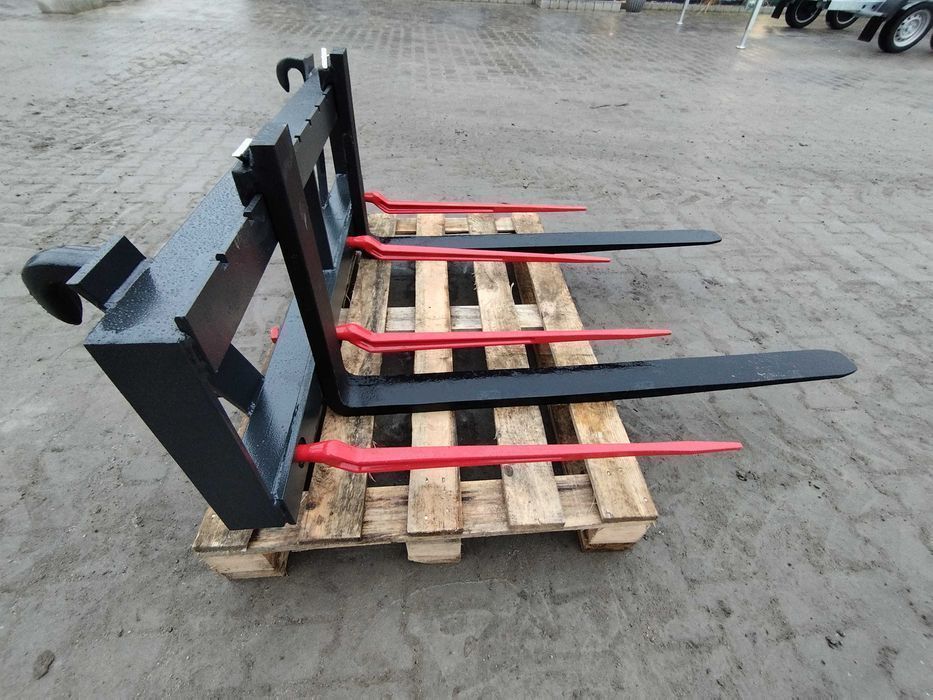 Widły do palet 2000 kg • EURORAMKA EURO • paleciak do tura i ładowacza czołowego • regulowane widły paletowe • NOWE