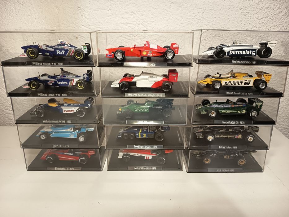 Coleção de miniaturas 1/43 da F1