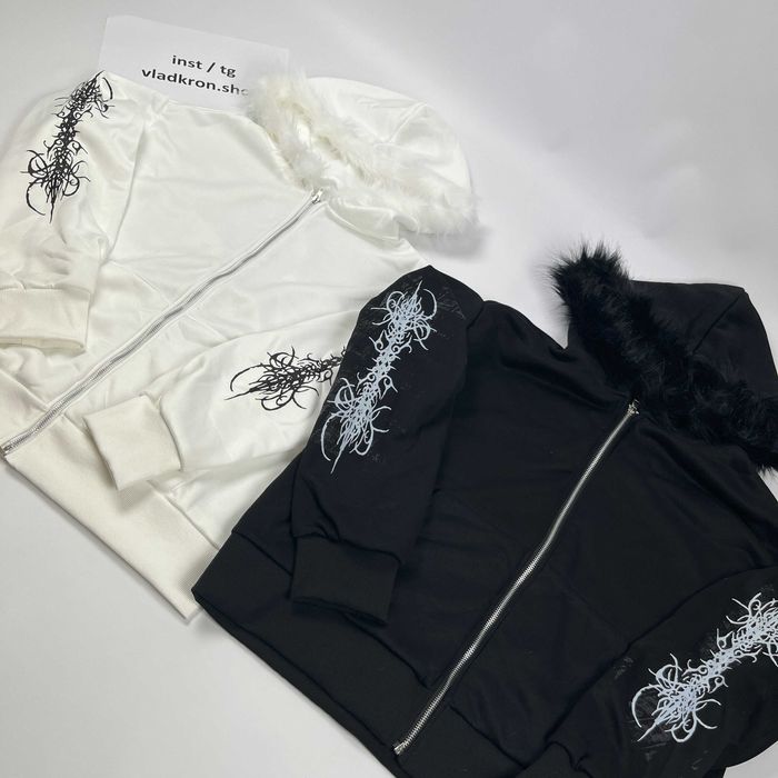 Fur Zip-Hoodie | 2 colors Opium Fur Jacket Зипка с меховым
