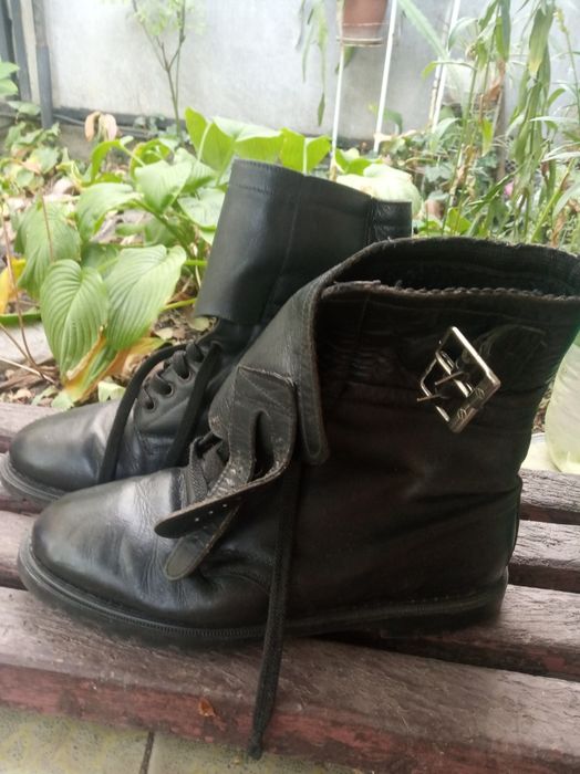Берці чорні високі з пряжкою