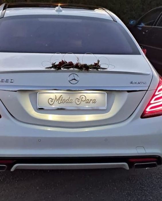 Auto do ślubu Mercedes S AMG biały
