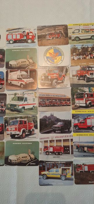 bombeiros voluntários colecção calendários vintage