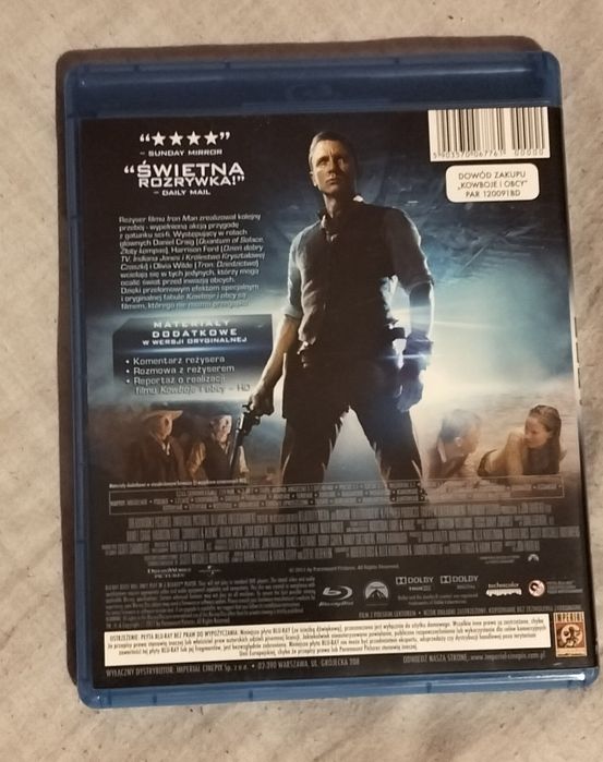 Kowboje & obcy blu-ray wydanie polskie / dźwięk pl
