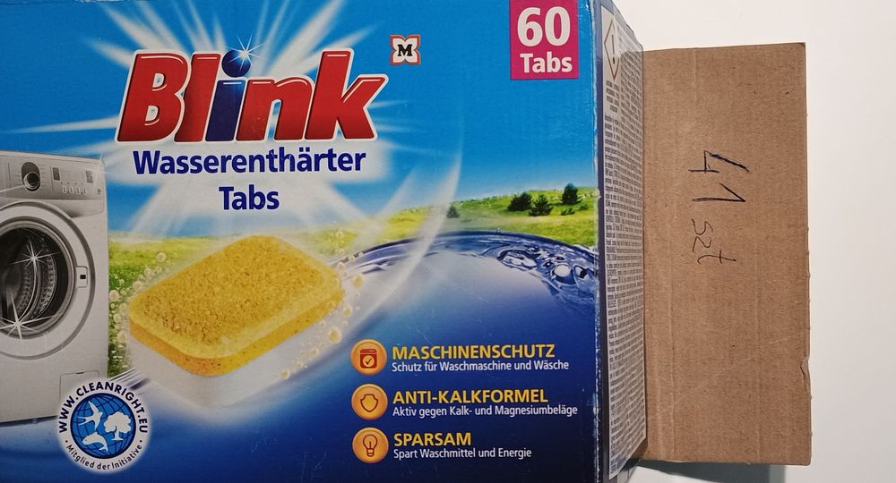 Tabletki do pralki zmiękczające wodę Blink