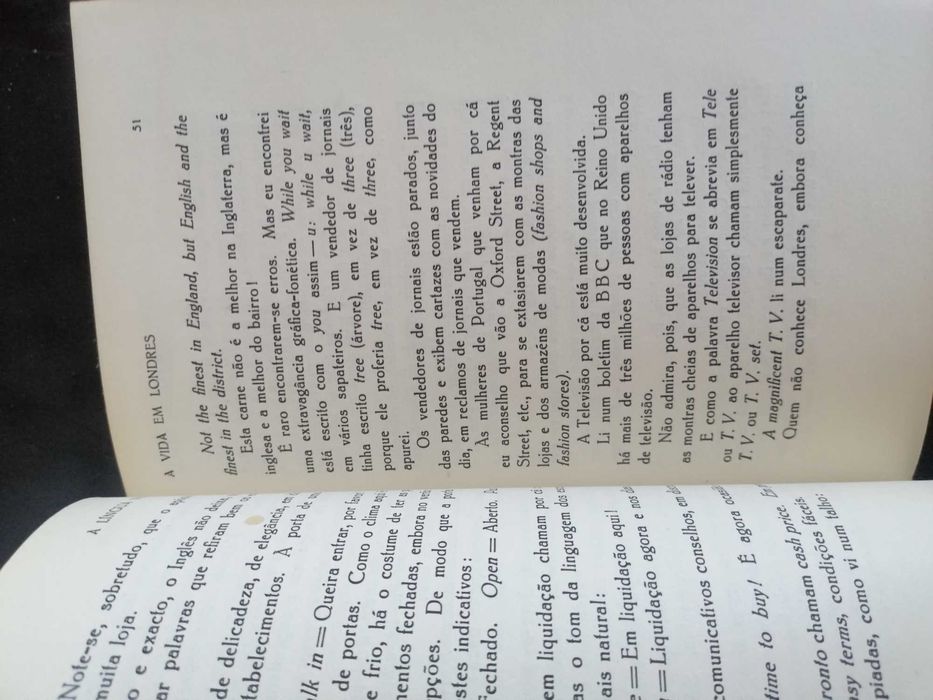 Vasco Botelho de Amaral - a lingua inglesa e a vida em londres