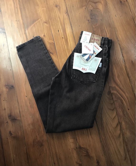 Spodnie jeans damskie,wysoki stan Vintage rozmiar XS,S stan nowe