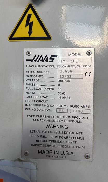 Frezarka Haas TM-1