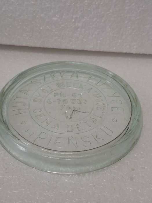 Słoik wek  szafirowy Pieńsk prl
