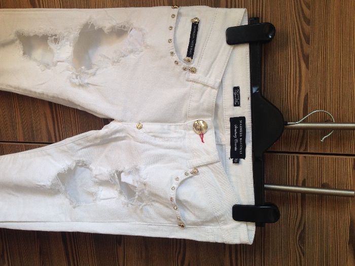 spodnie damskie białe