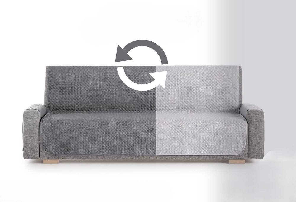 Pokrowiec na sofę leżankę Textil-Home Adele 150 cm szary