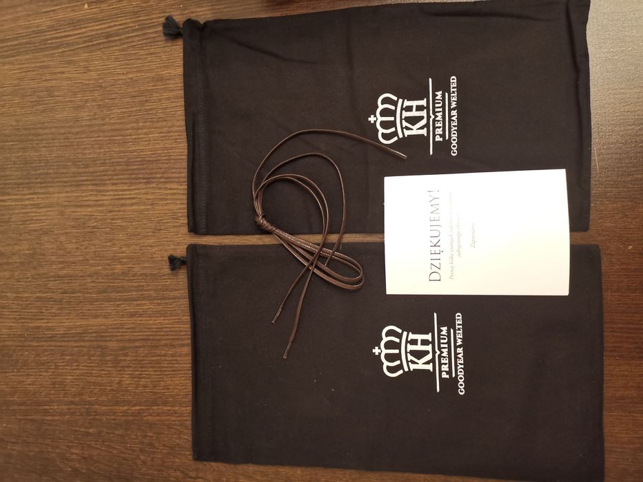 Buty Brogsy Brogue Oxford Królewski Herb KH 304 Ciemnobrązowe r 42 No