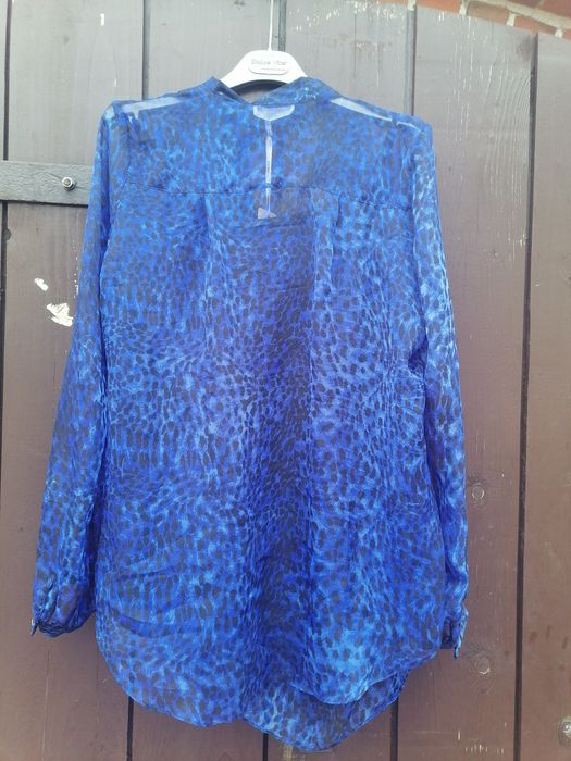 Bluzka 44/46 granatowa panterka