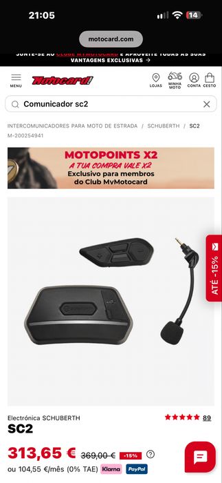Capacete Schuberth e2 explorer + intercomunicador sc2