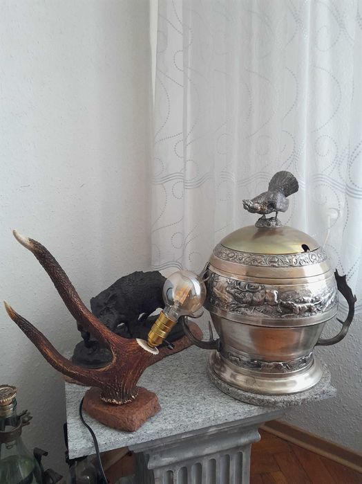 Piekna lampka z poroza,zrzuta jelenia zlotomedalowego.Potega.