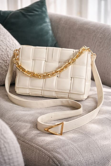 Torebka BV Bottega Veneta pleciona łańcuch pleciona