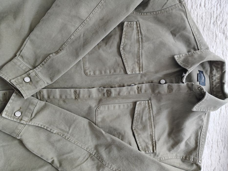 Koszula jeansowa khaki Puul&Bear