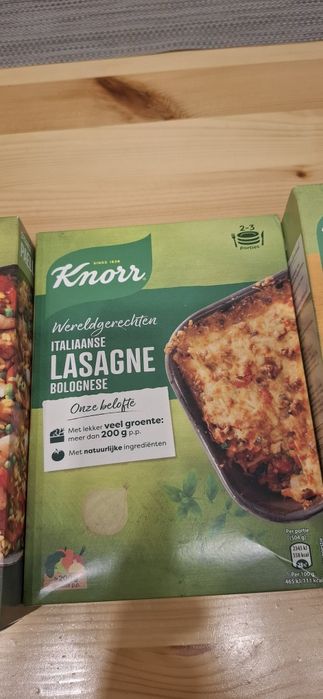 Dania Knorr 3 sztuki paella lasagne kofta