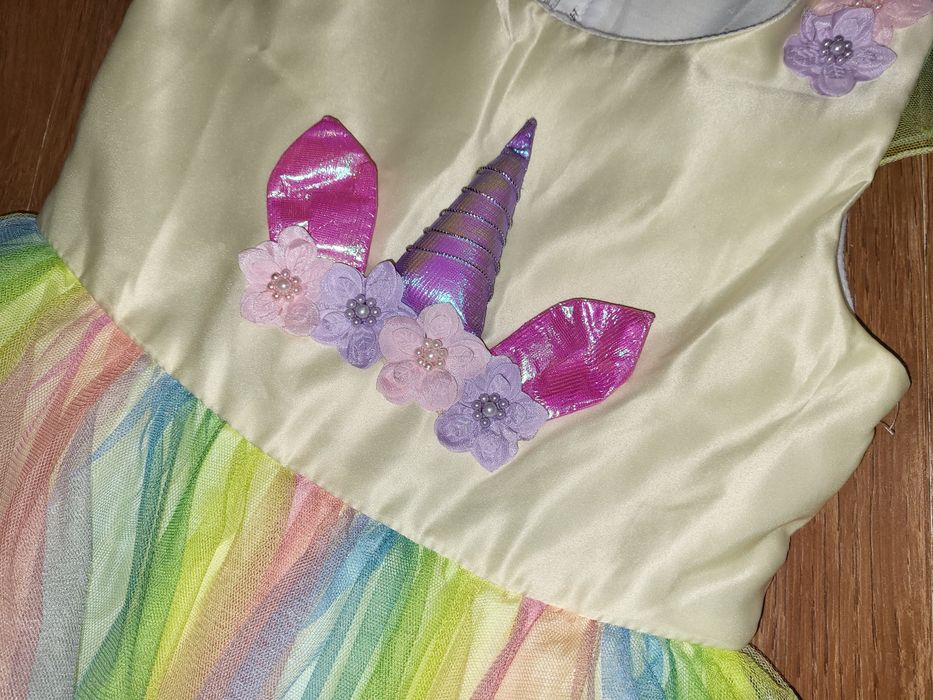 Праздничное нарядное пышное карнавальное платье/костюм единорога