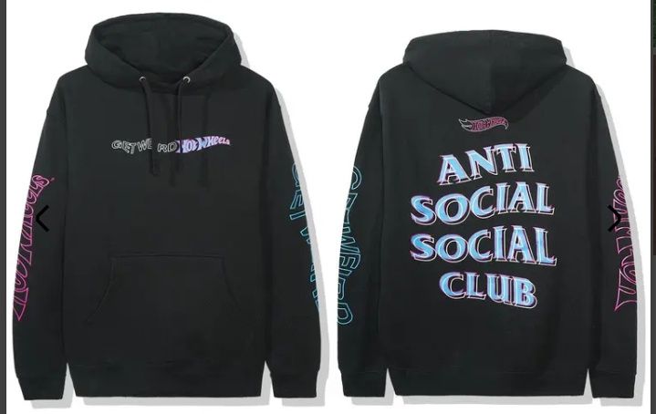 Худак Худі Кофта Anti social social club Hot wheels