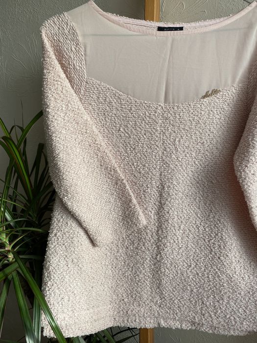Mohito sweter XS różowy 3/4 rękaw