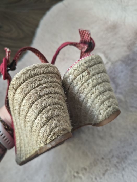 Tommy Hilfiger espadryle 36 | czerwone | koturn | sandały | lato |