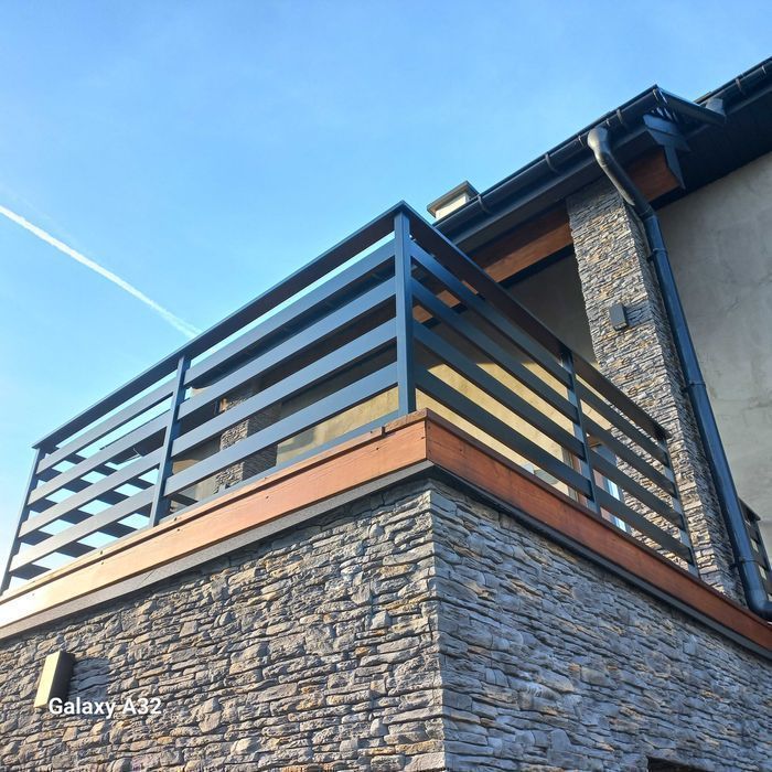 Balustrada balkonowa balustrady aluminiowe Barierki stali nierdzewnej