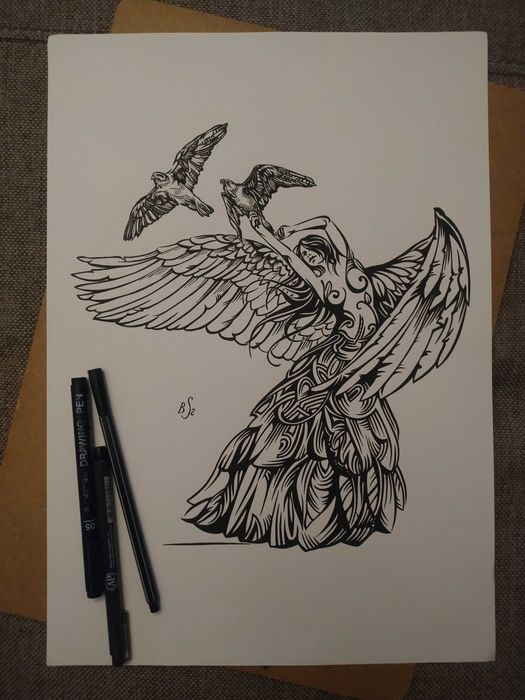 Rysunek - z ptakami 2 - cienk - blok t. A3 170 g/m2