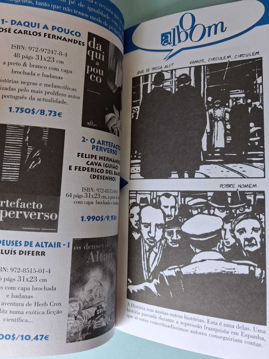 Edições BALEAZUL - Raro conjunto de catálogo BD e Newsletter.