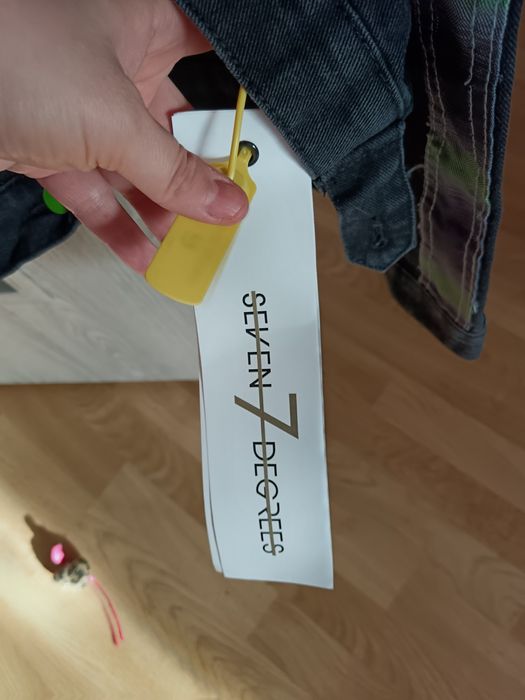 Kurtka jeansowa s/M print motyl