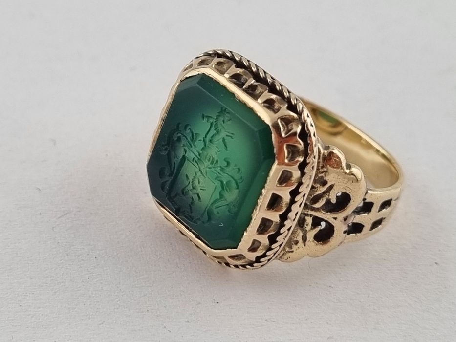 Старинное кольцо перстень печать