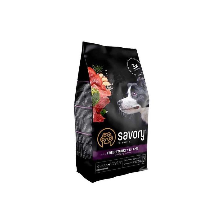 Savory Medium Breed Turkey &Lamb 3кг