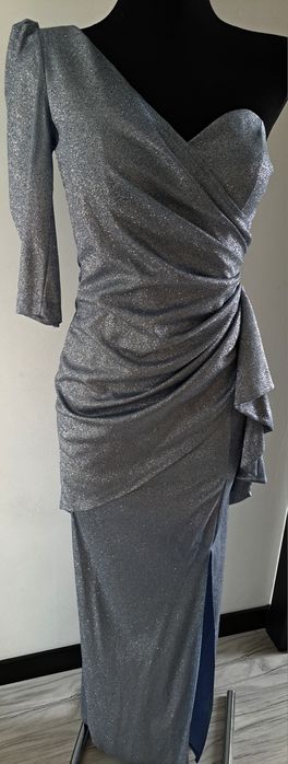 Sukienka brokat długa rozmiar 38