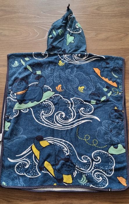 Poncho plażowe surf ręcznik dla dzieci dziecięce Olaian decathlon