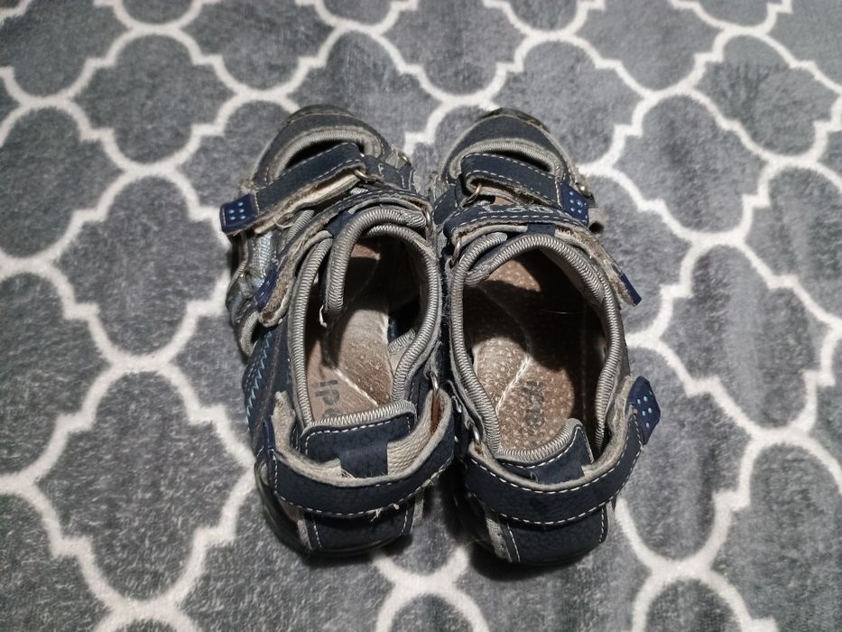 Niebieskie szare buty sandały sandałki r. 26