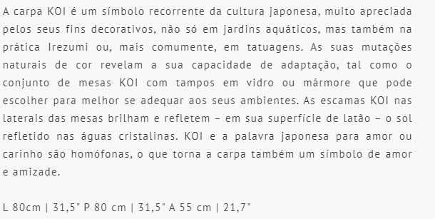 Mesa de centro  KOI